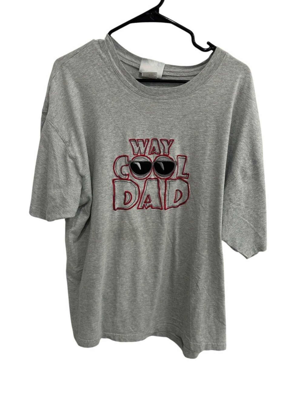 M&C Sport Way Cool Dad Short Sleeve Graphic T-Shirt Heather Gray Sz 2X Cotton